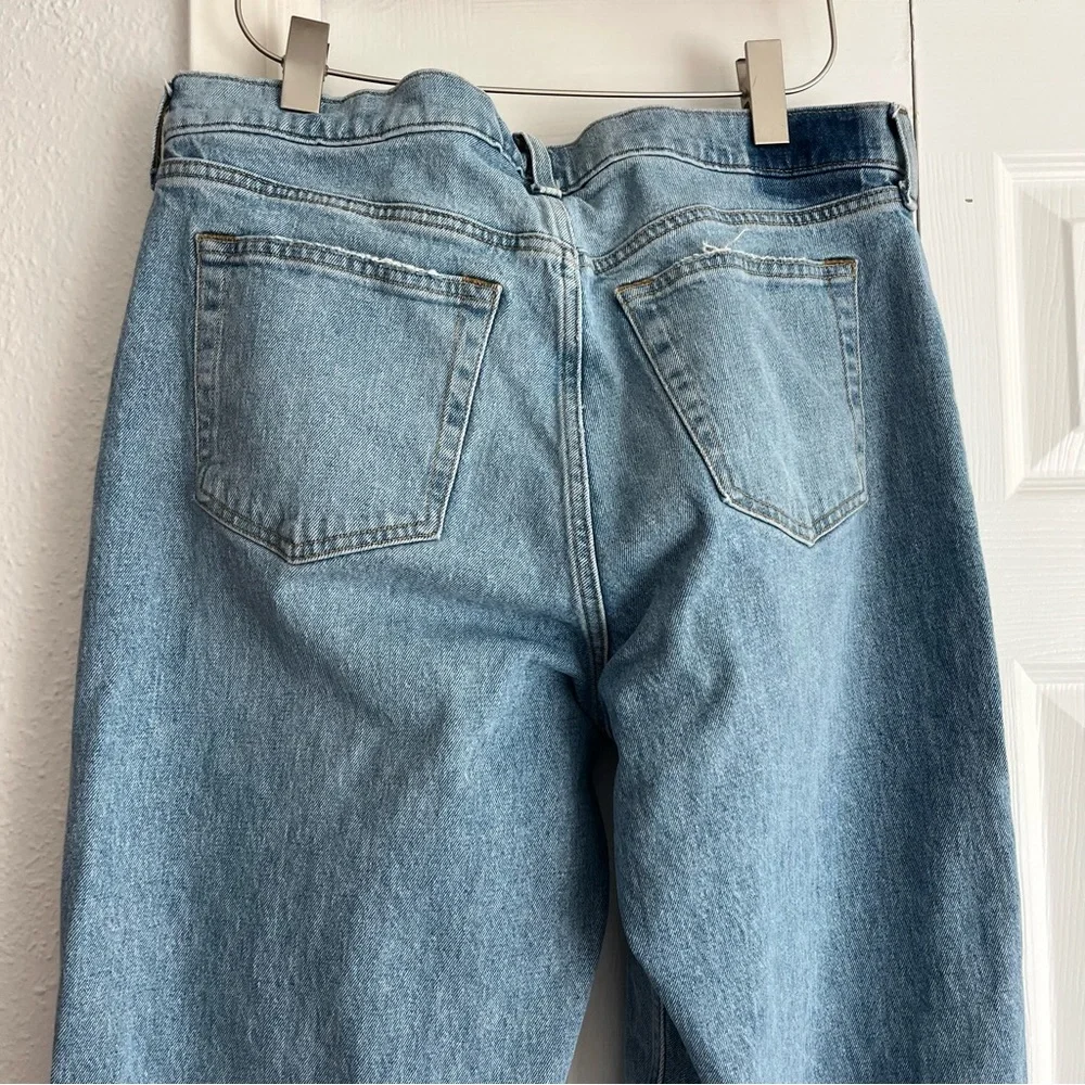 Abercrombie 32/14 LONG Cruve Love Low Rise Baggy Jeans with Cuffed Rolled Hem
